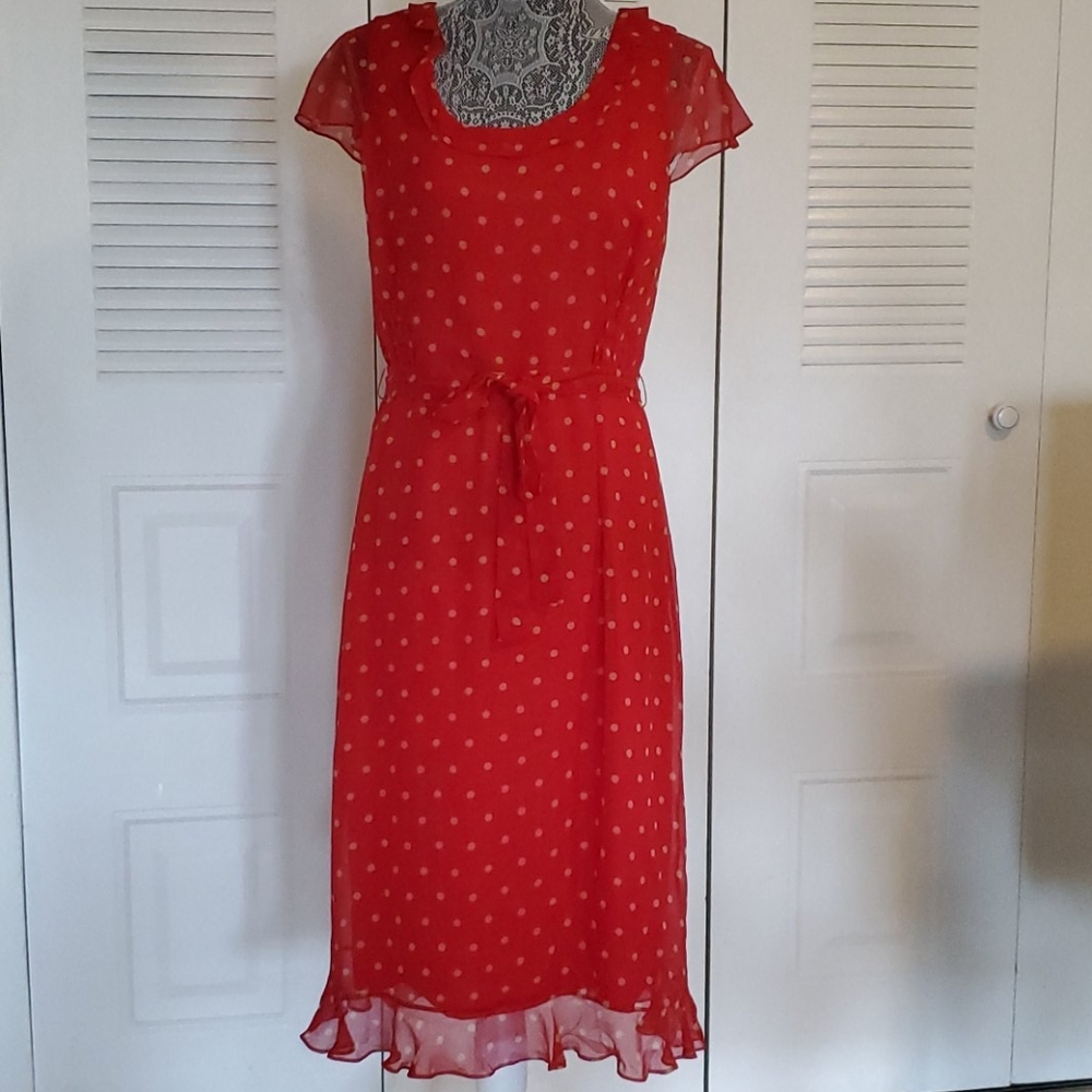 Gorgeous Red Silk Dress